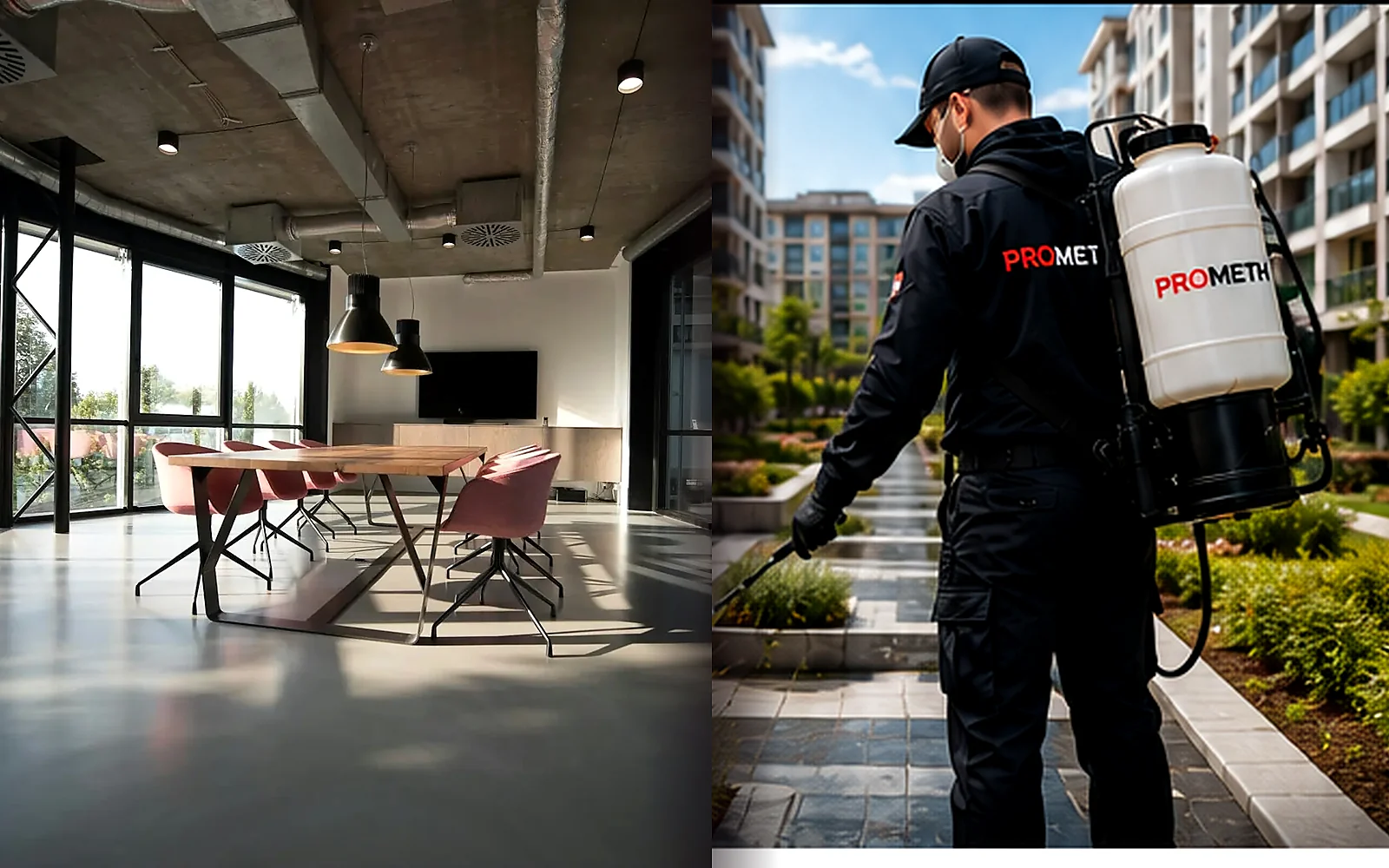 Site ortak kullanım alanları ve peyzaj bölgesinde profesyonel risk keşfi